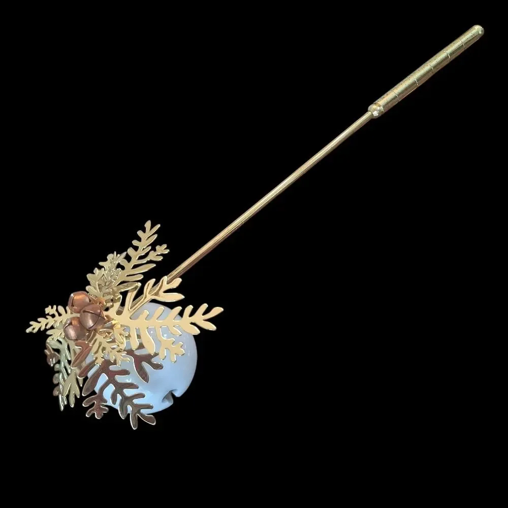 Dept 56 Vintage Porcelain Sleigh Bell Candle Snuffer 90s